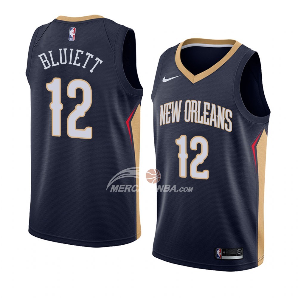 Maglia New Orleans Pelicans Trevon Bluiett Icon 2018 Blu